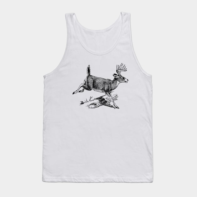 Whitetail Buck Tank Top by Netdweller